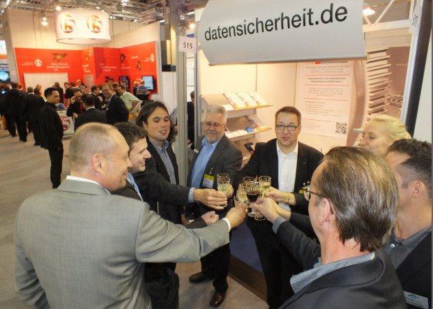 Empfang am Stand von datensicherheit.de